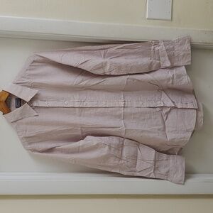 Vintage Michael's men's button up long sleeve stripes shirt size L